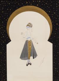 Erte (Romain de Tirtoff), (French, 1892-1990), L'Orient Merveilleux-Sultrane, 1917