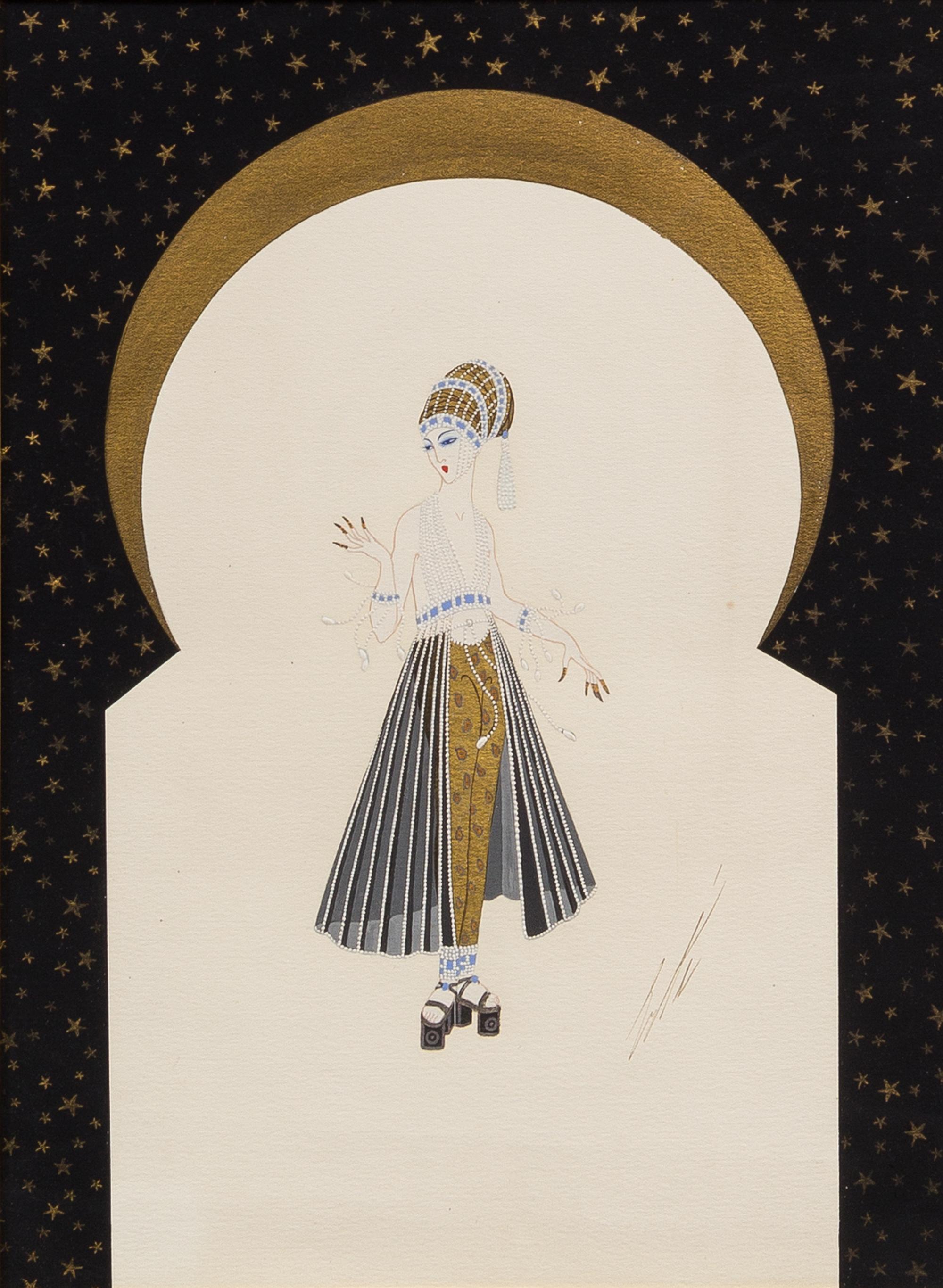 Erte (Romain de Tirtoff), (French, 1892-1990), L'Orient Merveilleux-Sultrane, 1917