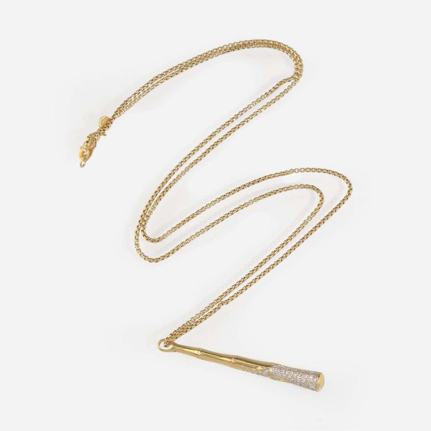 An 18K John Hardy Diamond Necklace