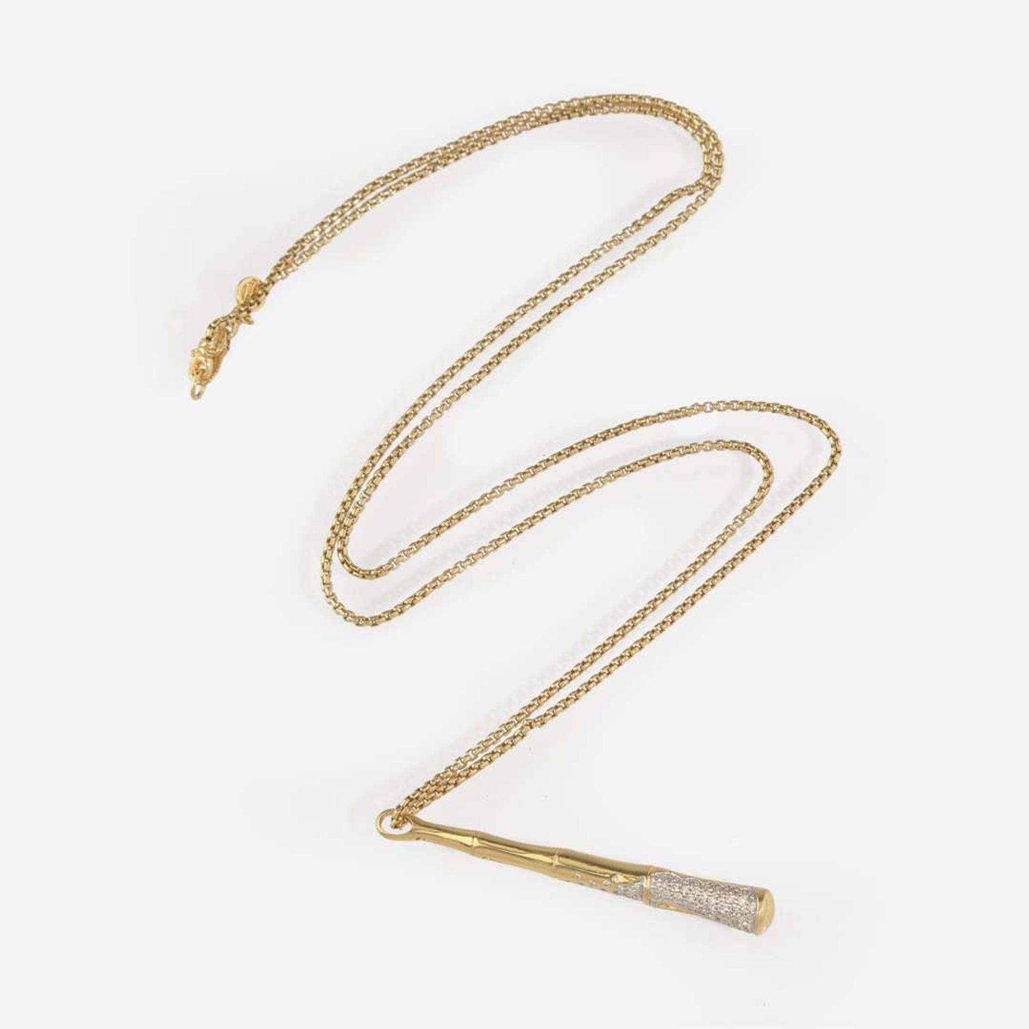 An 18K John Hardy Diamond Necklace