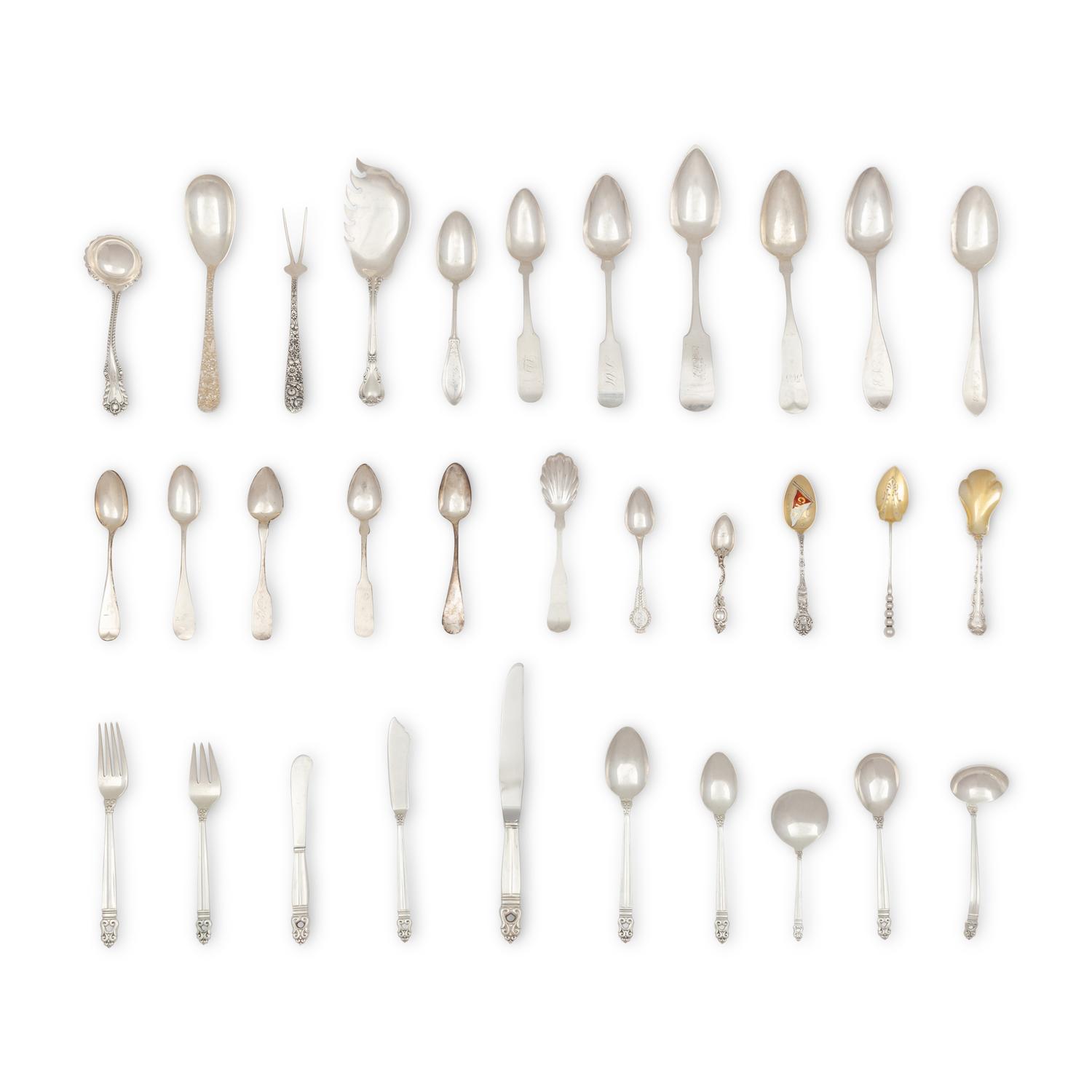 An American Silver Flatware Service