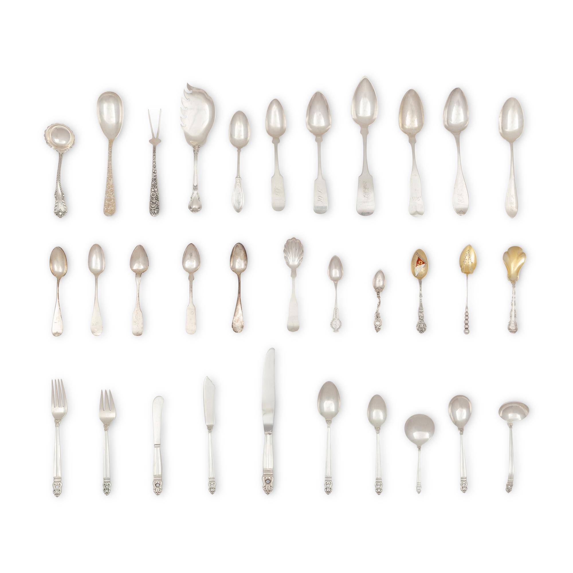 An American Silver Flatware Service