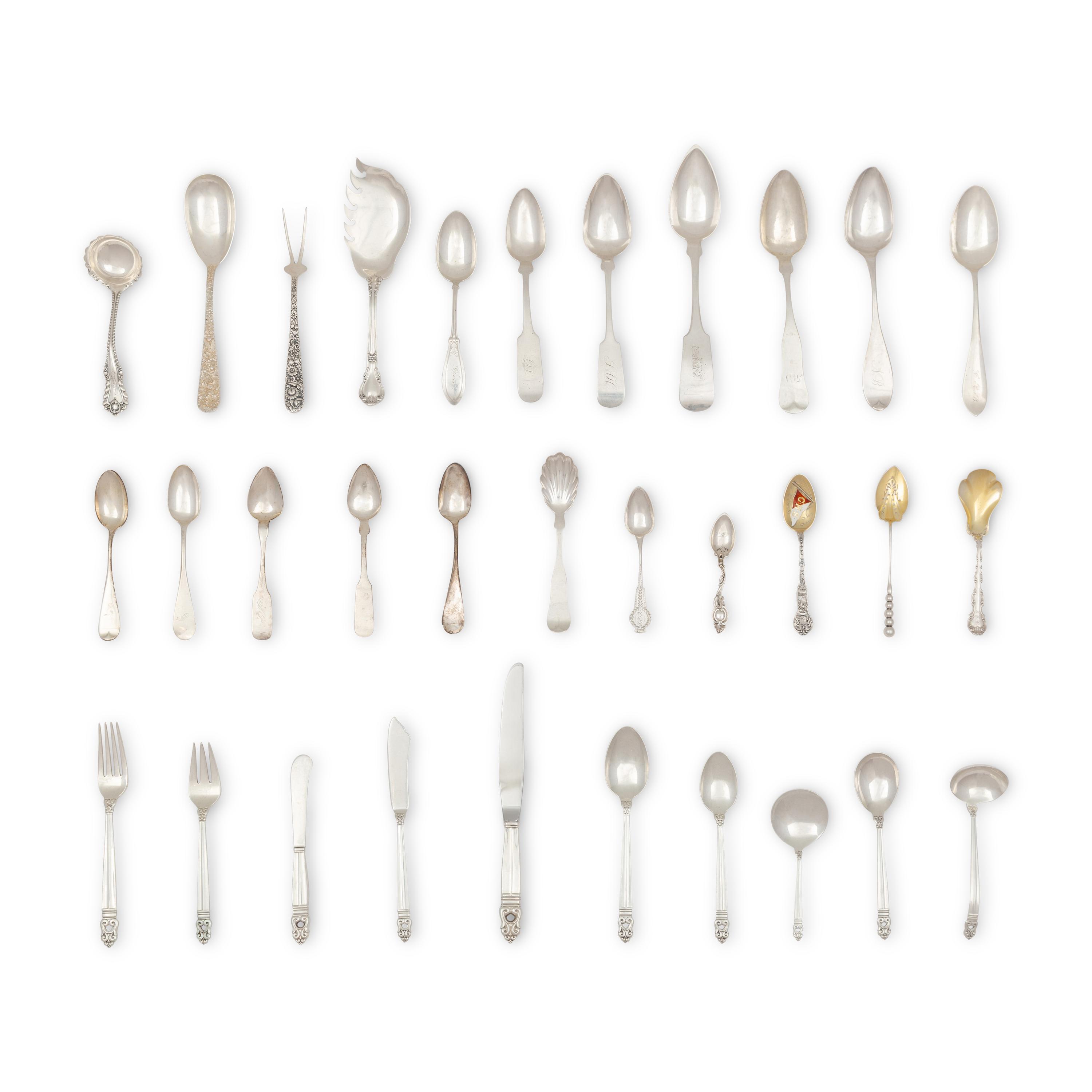 An American Silver Flatware Service