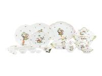 A Herend Rothschild Bird Porcelain Dinner Service