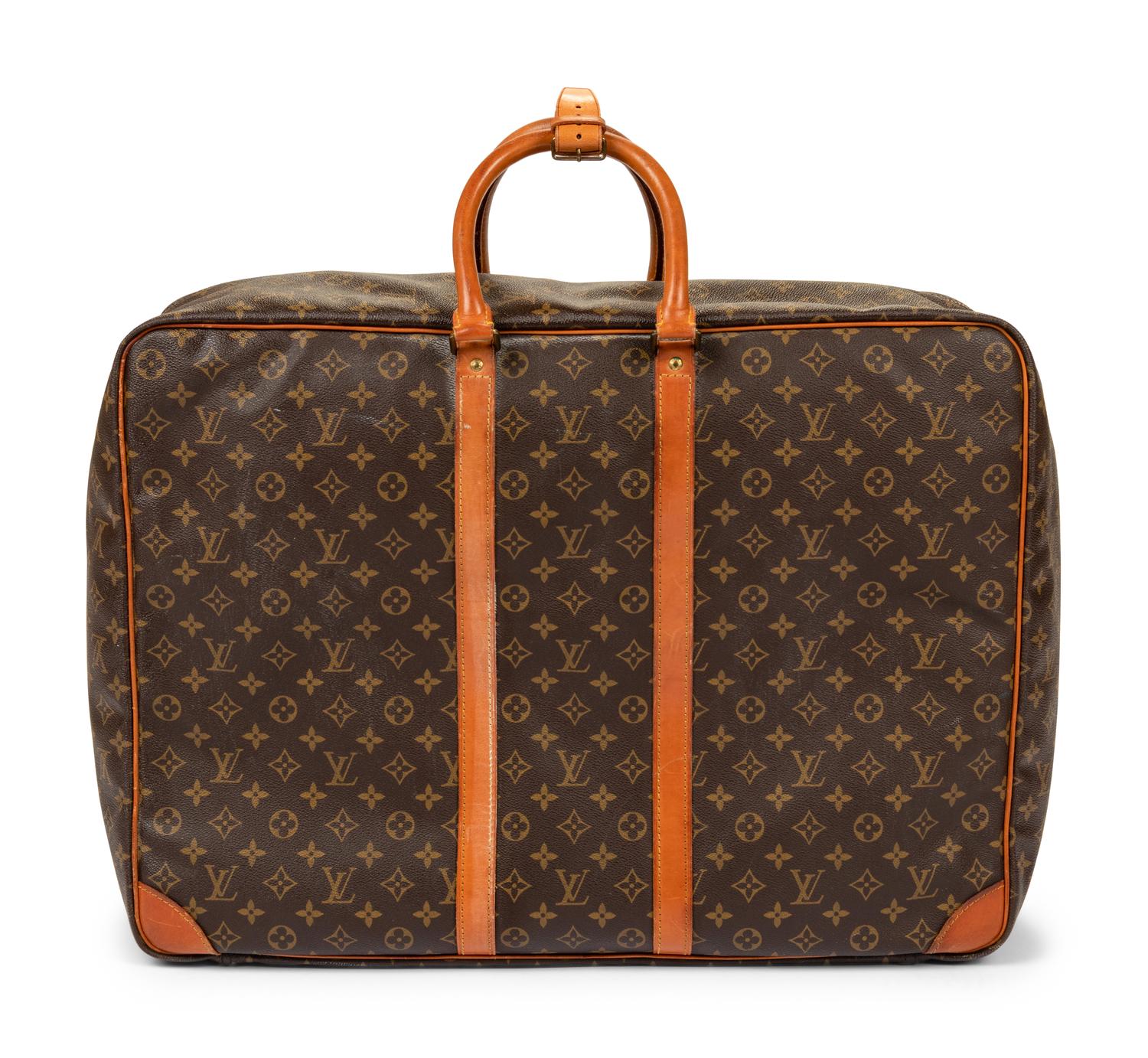 Two Louis Vuitton Luggage Items: One Garment Bag, One Soft Side Suitcase, 1987-89
