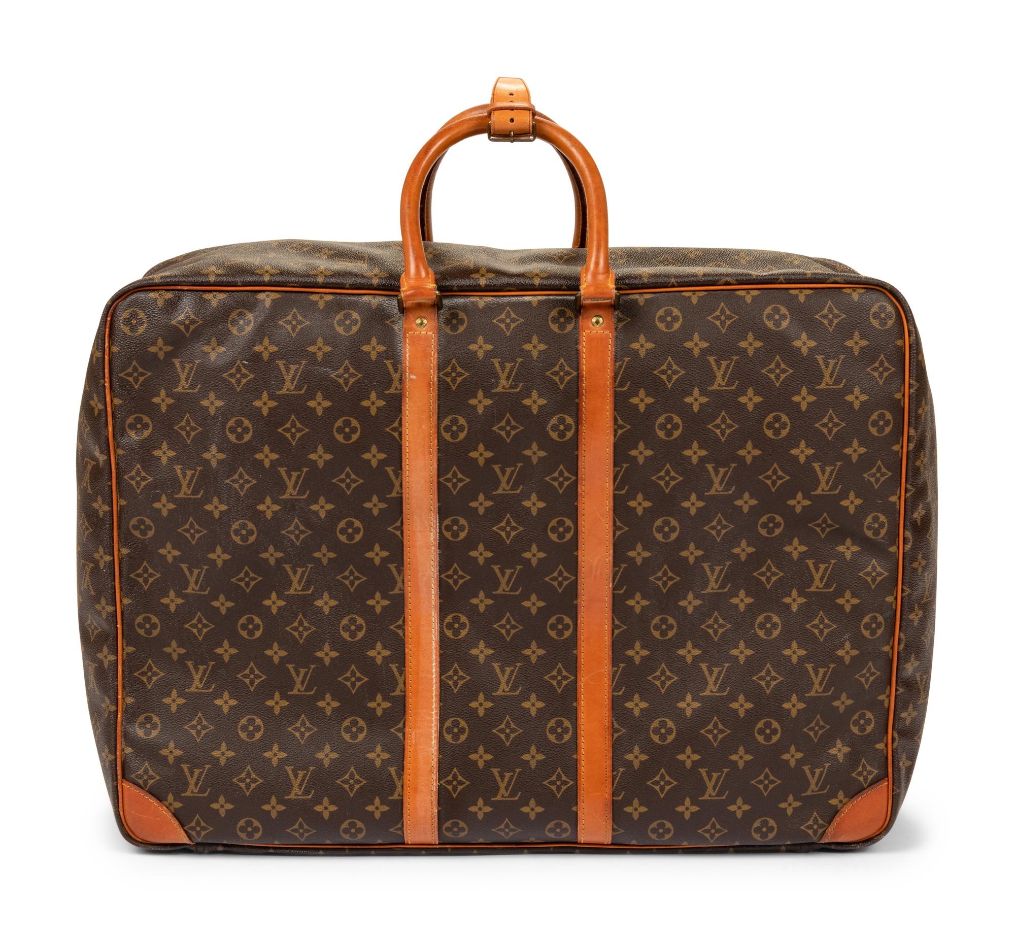 Two Louis Vuitton Luggage Items: One Garment Bag, One Soft Side Suitcase, 1987-89