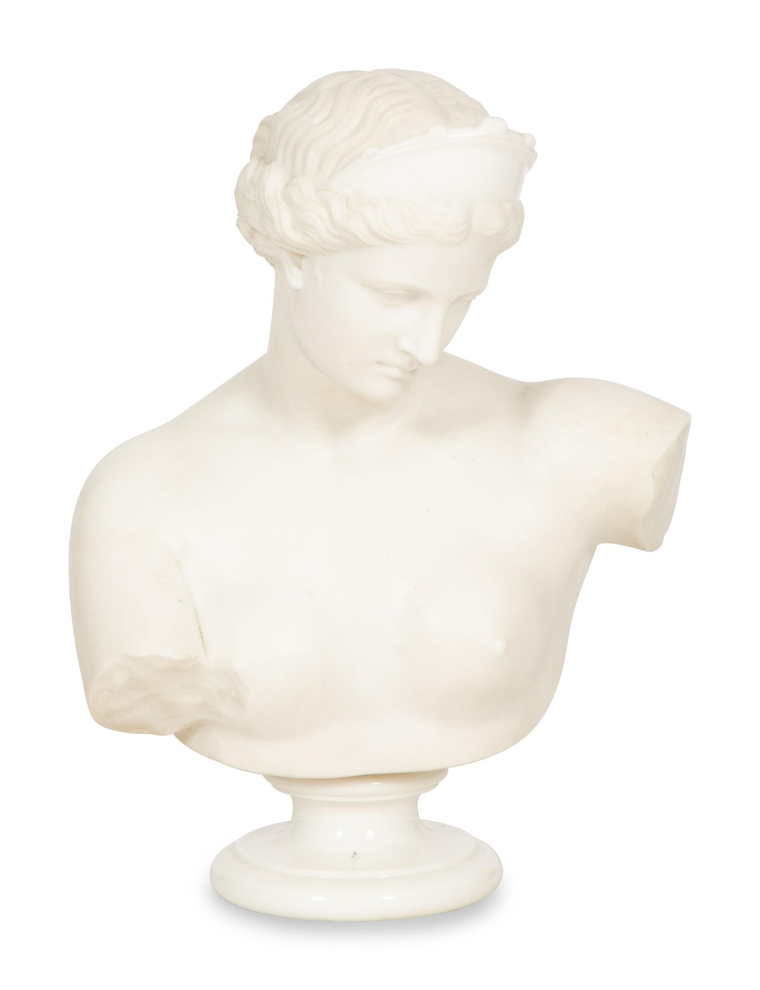 A Marble Bust of Venus of Capua