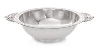 An American Silver Two-Handled Bowl, Tiffany & Co., New York, NY, 1940, of circular form, the rim having applied flat handles cast with