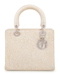 Christian Dior Limited Edition Laser Cut Leather Small Lady Dior Bag, 2007