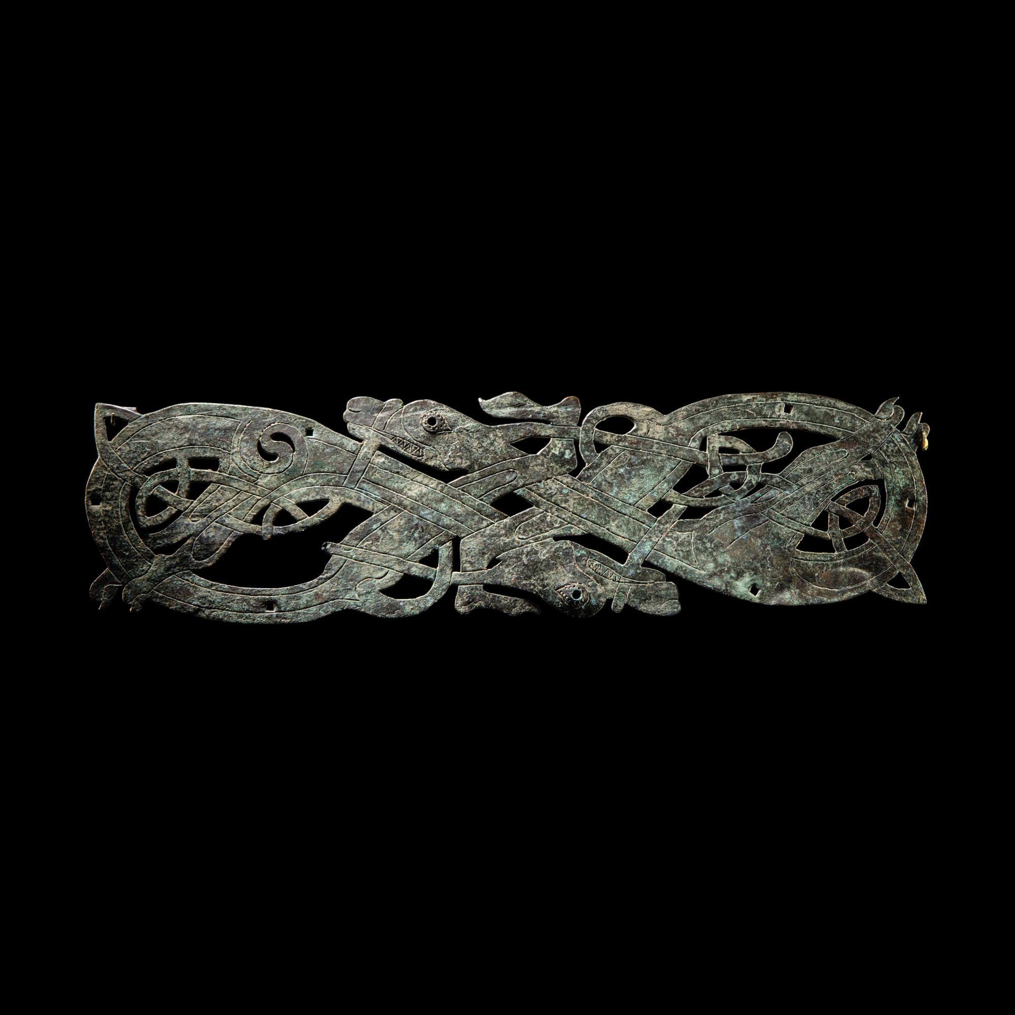 A Viking Bronze Band Fitting