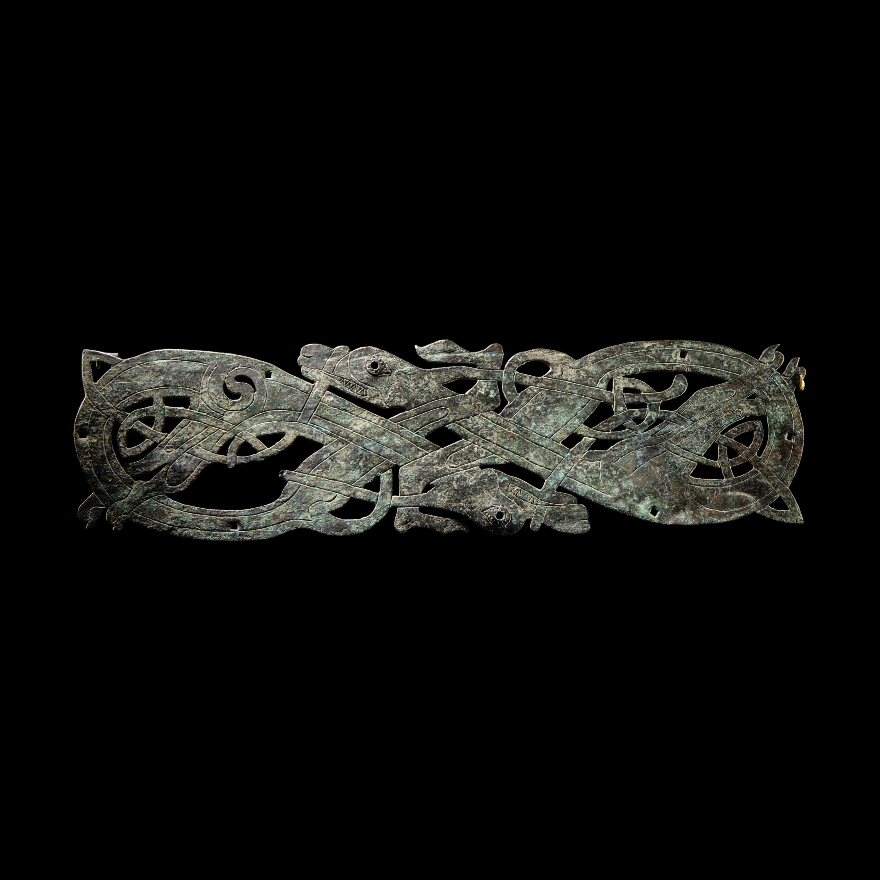 A Viking Bronze Band Fitting