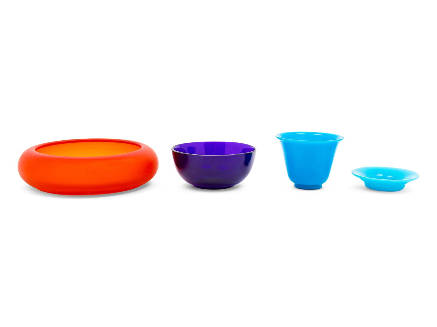 Four Chinese Glass Articles