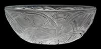 A Lalique Glass Pinsons Bowl Diameter 9 1/4 inches. — 20TH CENTURY