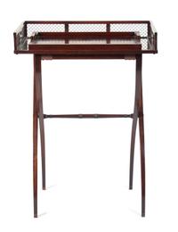A Georgian Style Mahogany Butler's Stand Height 38 inches. — 20TH CENTURY