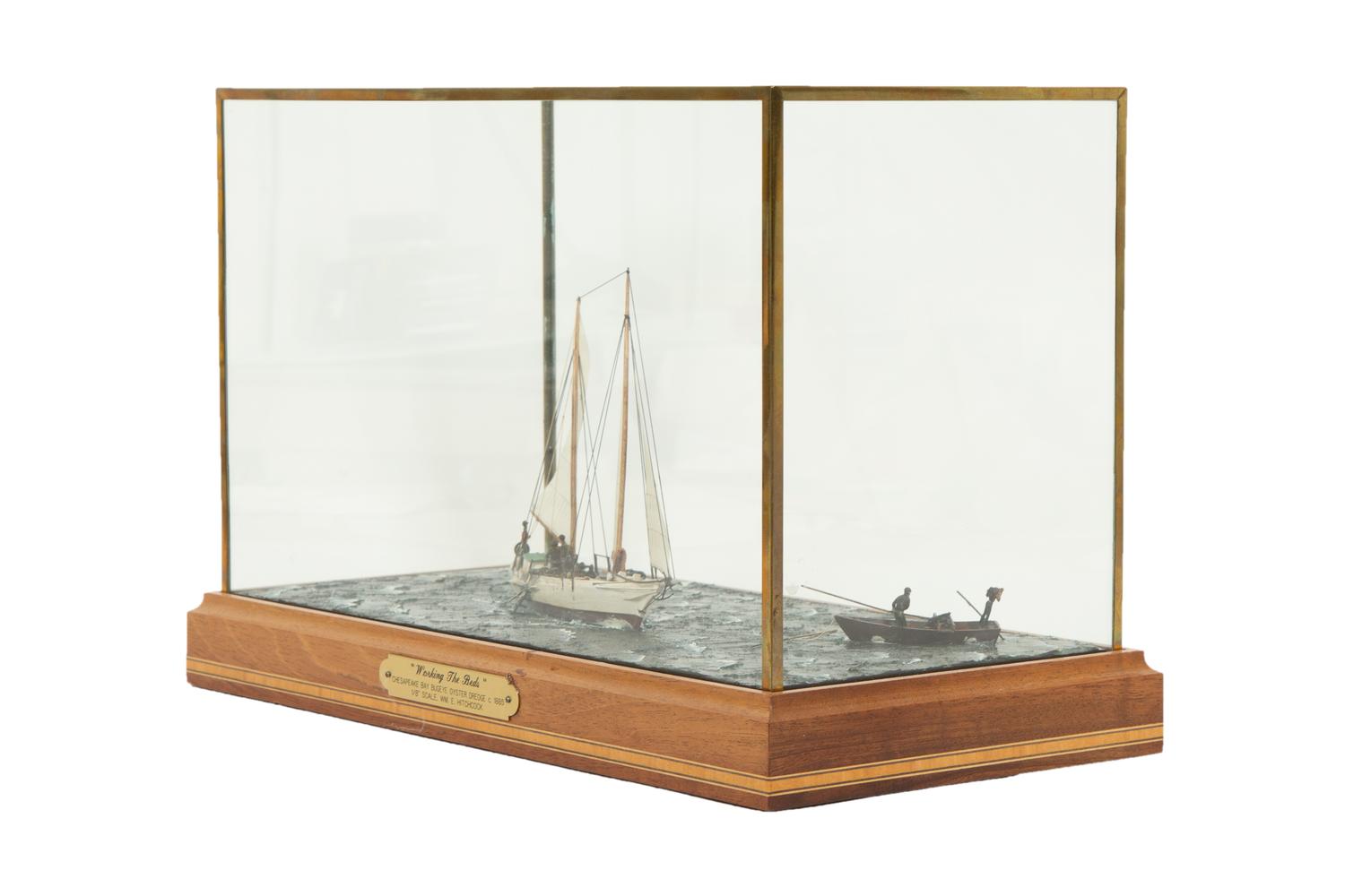 A Cased Marine Model Diorama by William Hitchcock (1928-2006)