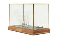 A Cased Marine Model Diorama by William Hitchcock (1928-2006)