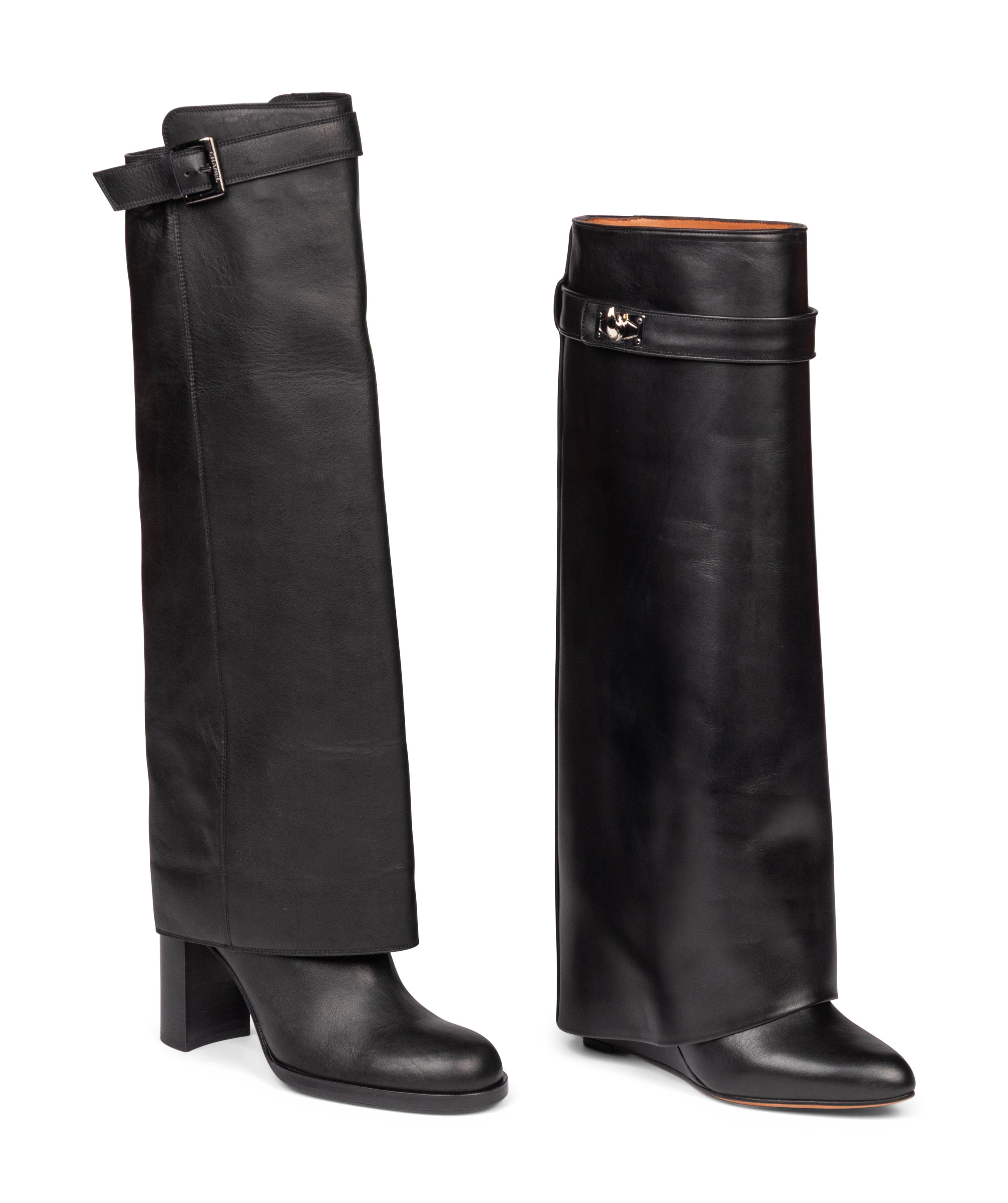 Chanel & Givenchy, Two Pairs of Leather Boots