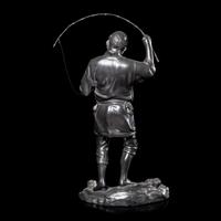 A Japanese Bronze Figure of a Fisherman by Seiko, Meiji/Taisho Period