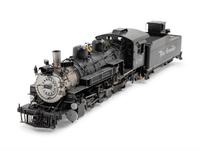 A Fujiyama Polychrome OO-Gauge Rio Grande 2-8-2 Locomotive and Tender