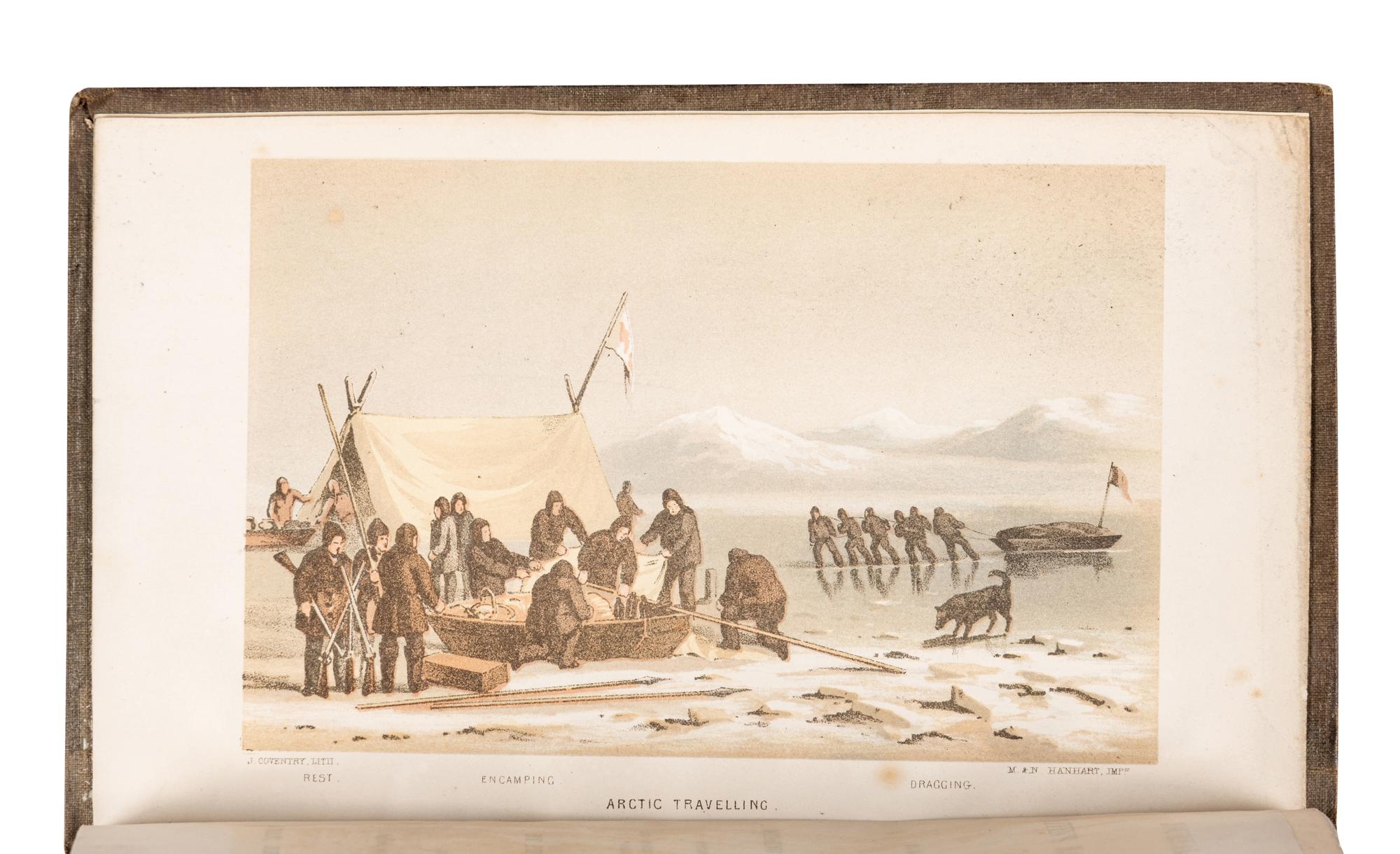 SUTHERLAND, Peter Cormack (1822-1920). Journal of a Voyage in Baffin's Bay and Barrow Straits, in the years 1850-1851, performed in H.M. Ships 'Lady Franklin' and 'Sophia,' under the command of Mr. William Penny, in search of the Missing Crews of H.M. Ships Erebus and Terror . London: Longman, Brown, et al, 1852.