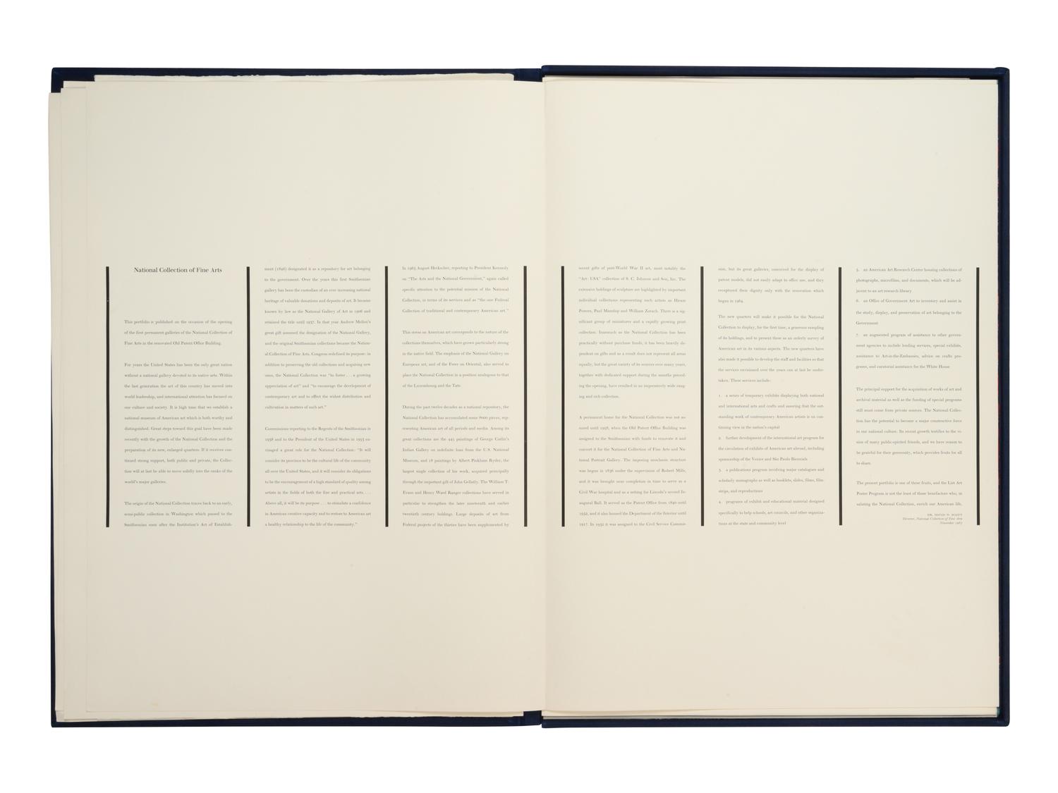 National Collection of Fine Arts Portfolio (the complete portfolio of seven prints)