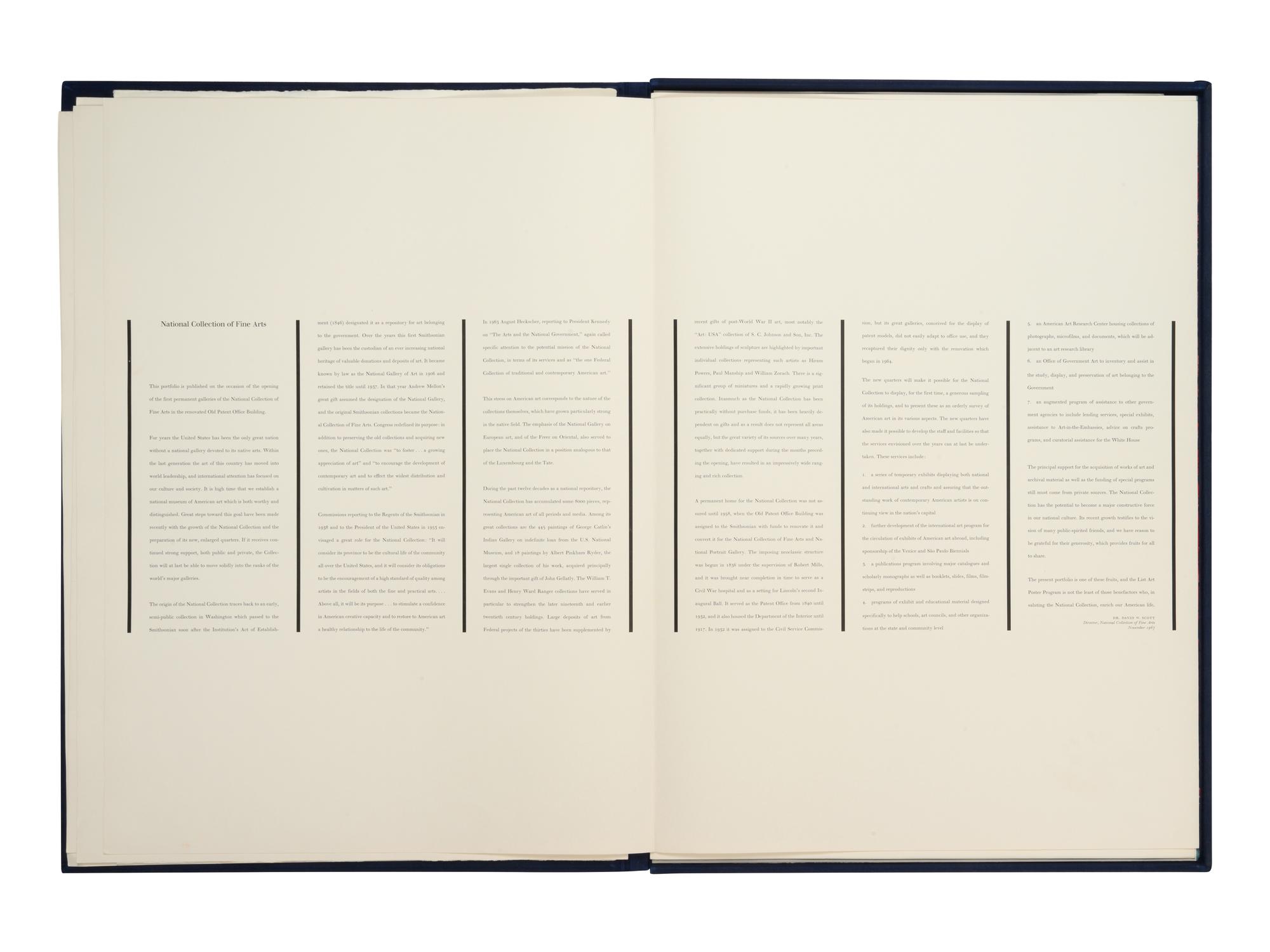 National Collection of Fine Arts Portfolio (the complete portfolio of seven prints)