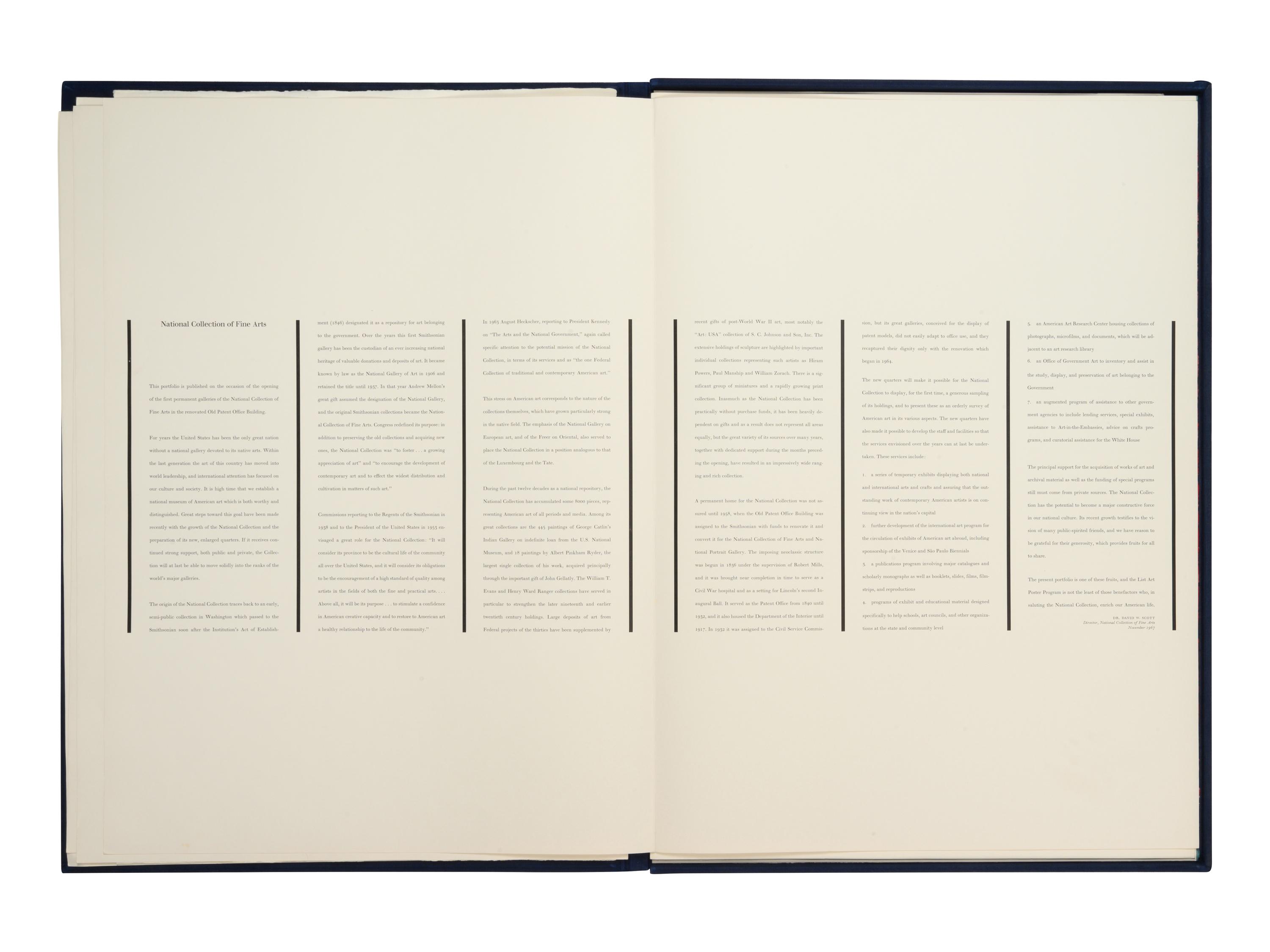 National Collection of Fine Arts Portfolio (the complete portfolio of seven prints)