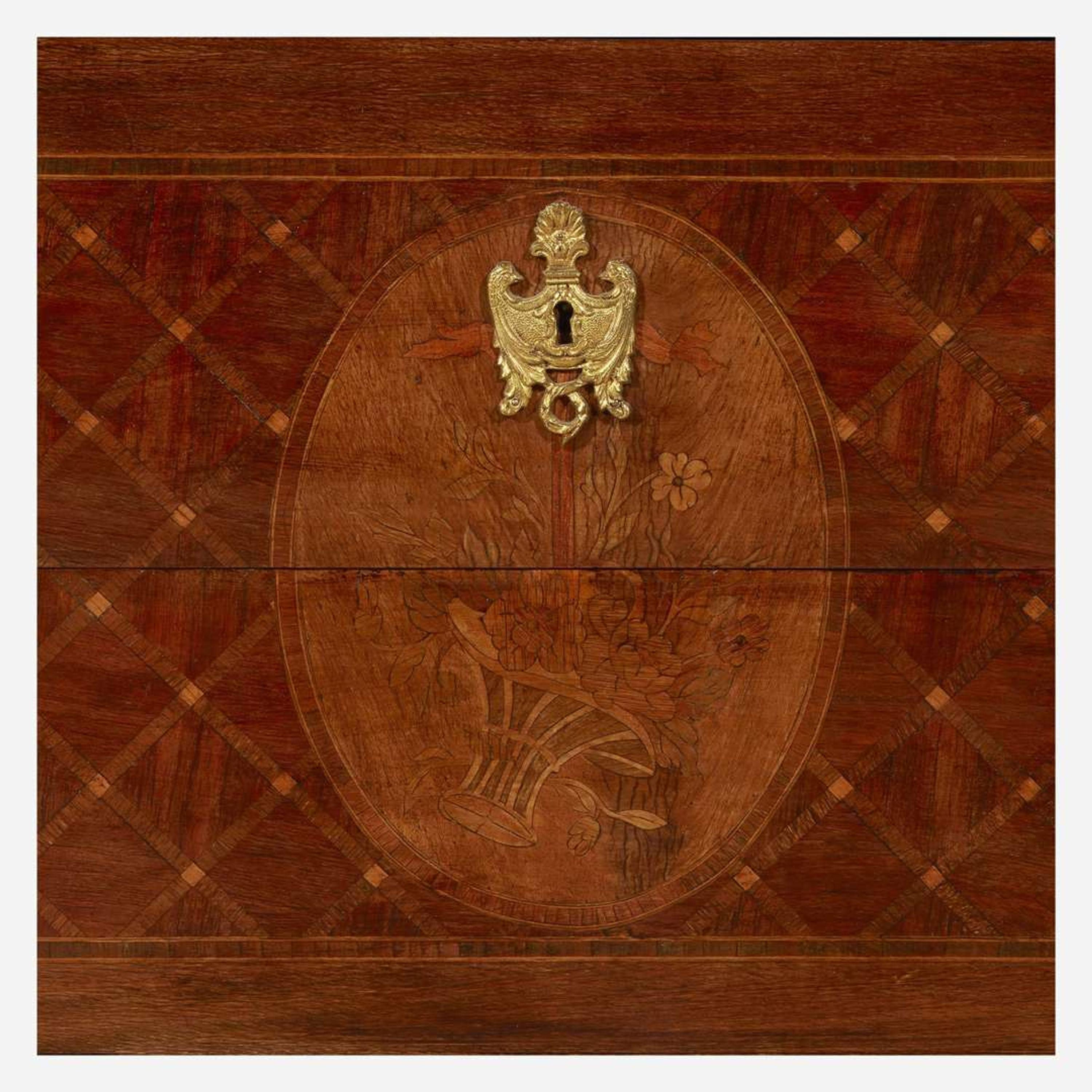 A Louis XVI Style Gilt-Bronze Mounted Parquetry Commode Late 19th/early 20th century
