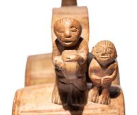 A Moche Stirrup Vessel in the Form of a Drum