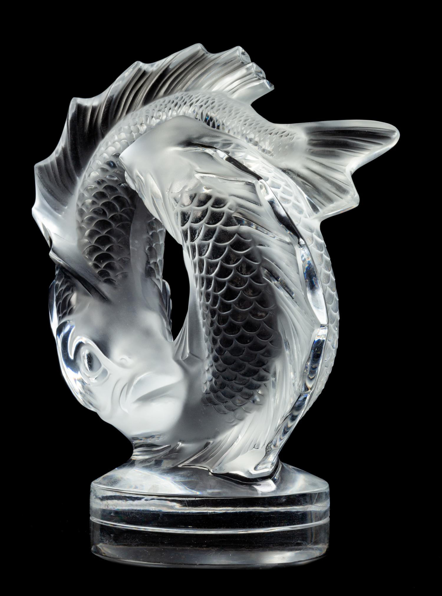 A Lalique Molded and Frosted Glass Figure