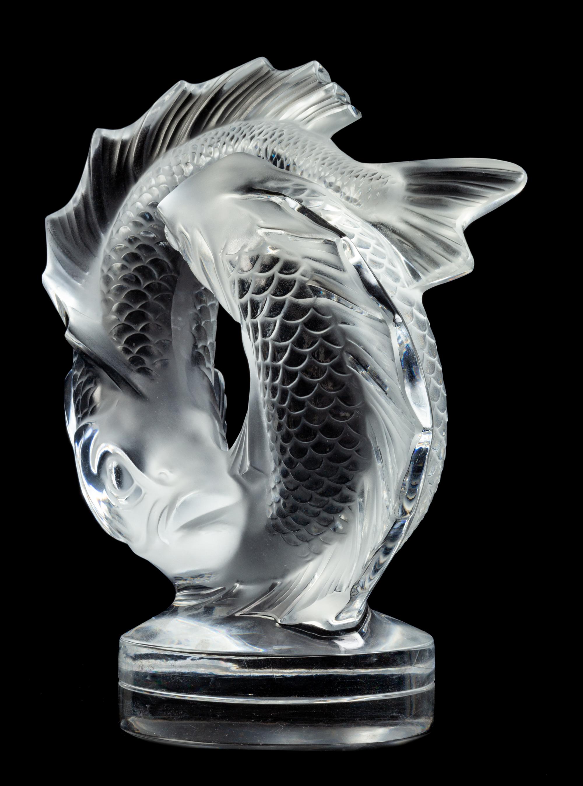 A Lalique Molded and Frosted Glass Figure