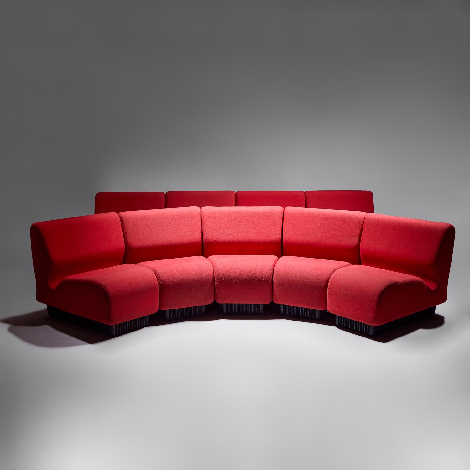 Nine-piece Sectional Sofa, c. 1975 for Herman Miller, USA