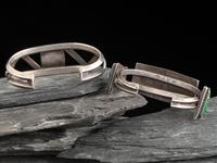 Navajo Silver and Turquoise Cuff Bracelets