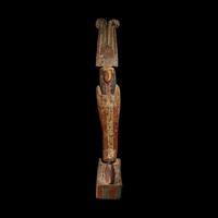 An Egyptian Painted Wood Ptah-Sokar-Osiris