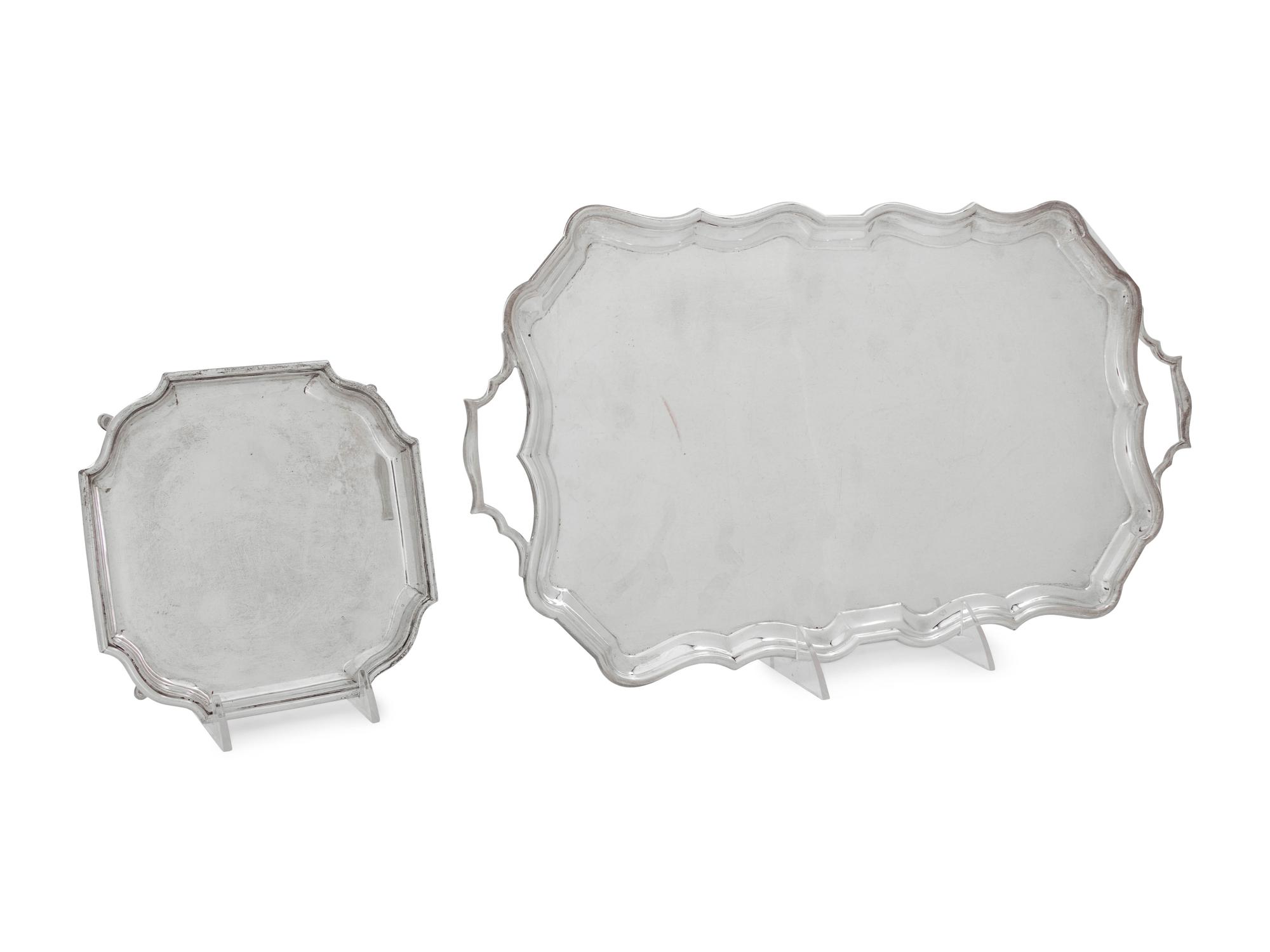 Two English Silver Table Articles