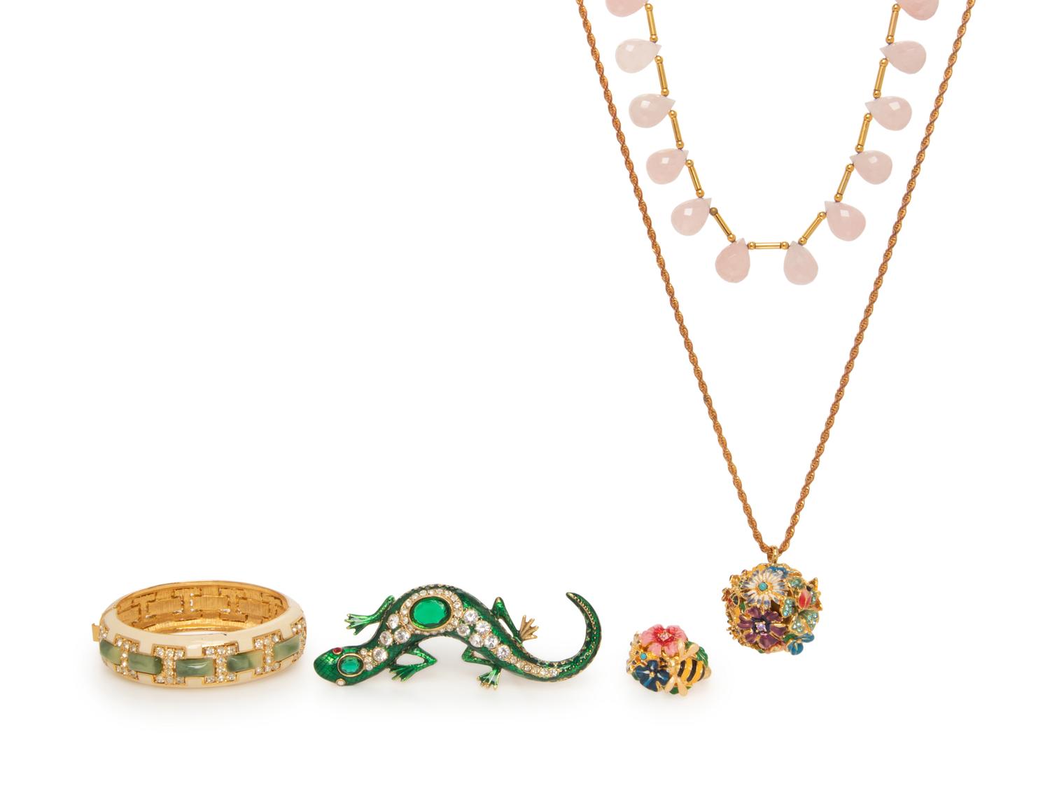 Five Kenneth Lane Costume Jewelry Items, 1970-90s