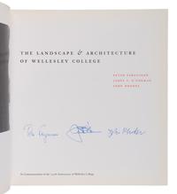 FERGUSSON, Peter, James F. O’GORMAN, and John RHODES. The Landscape & Architecture of Wellesley College . 2000. FIRST EDITION. SIGNED BY THE AUTHORS.