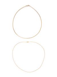 TWO YELLOW GOLD NECKLACES