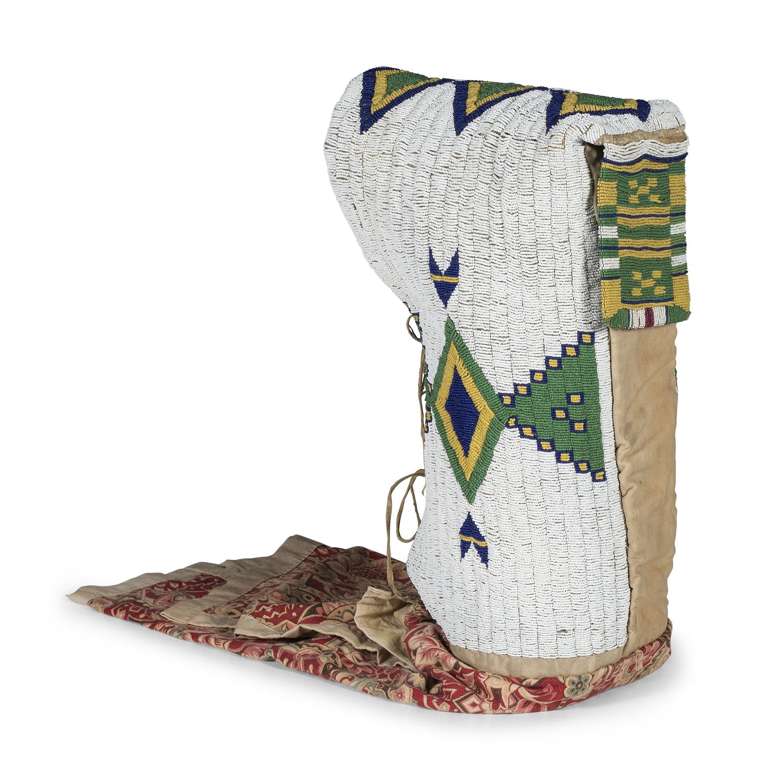 Sioux Beaded Hide Cradle