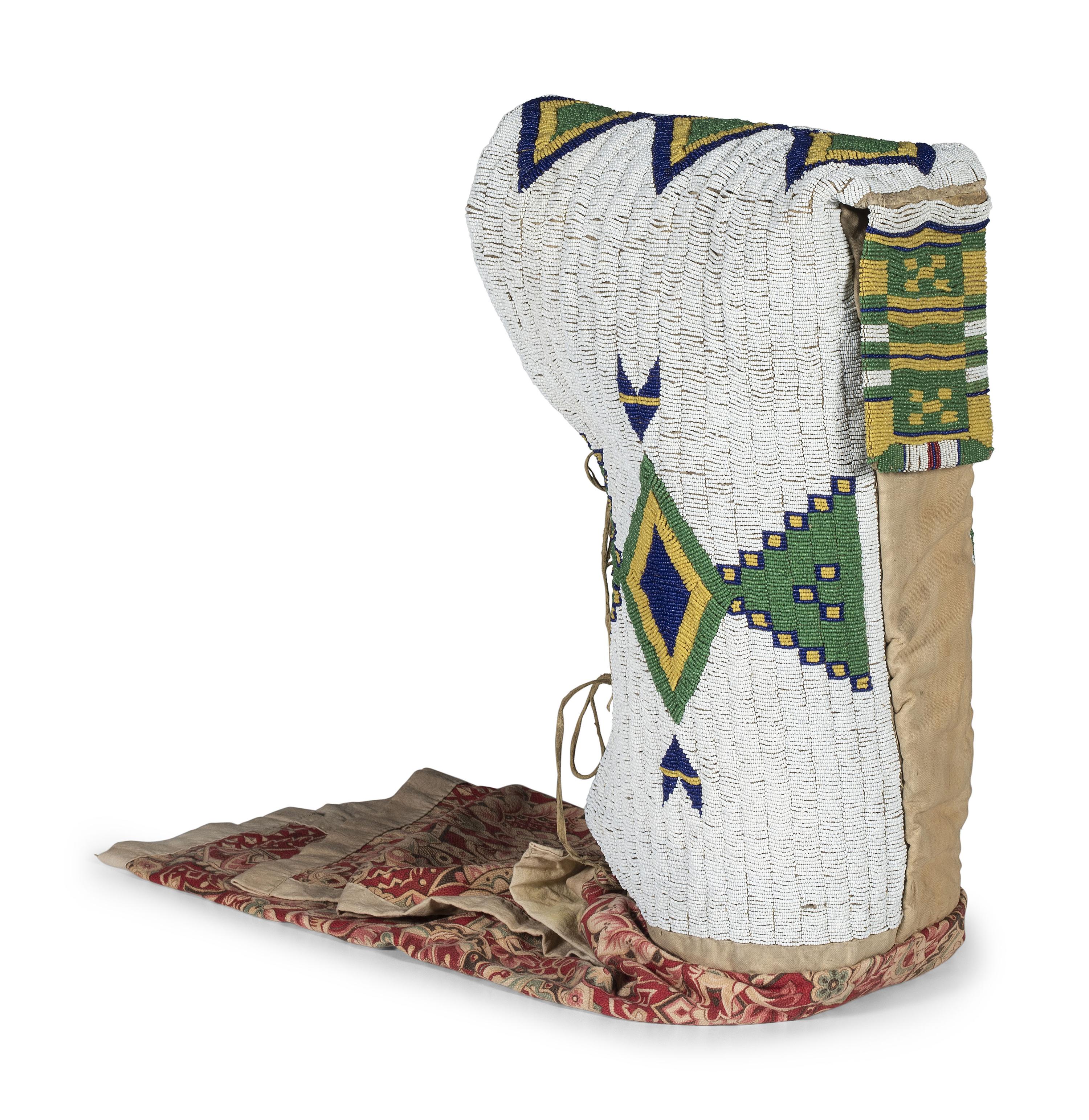 Sioux Beaded Hide Cradle
