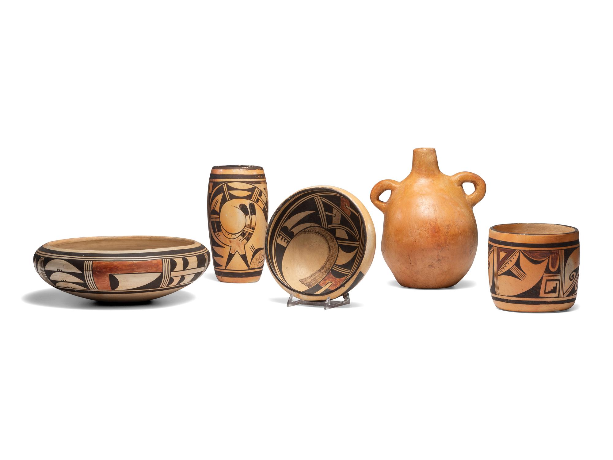 Collection of Hopi Pottery