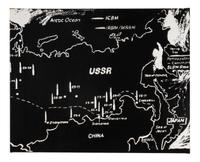 Map of Eastern U.S.S.R. Missile Bases (Negative) , 1985-86