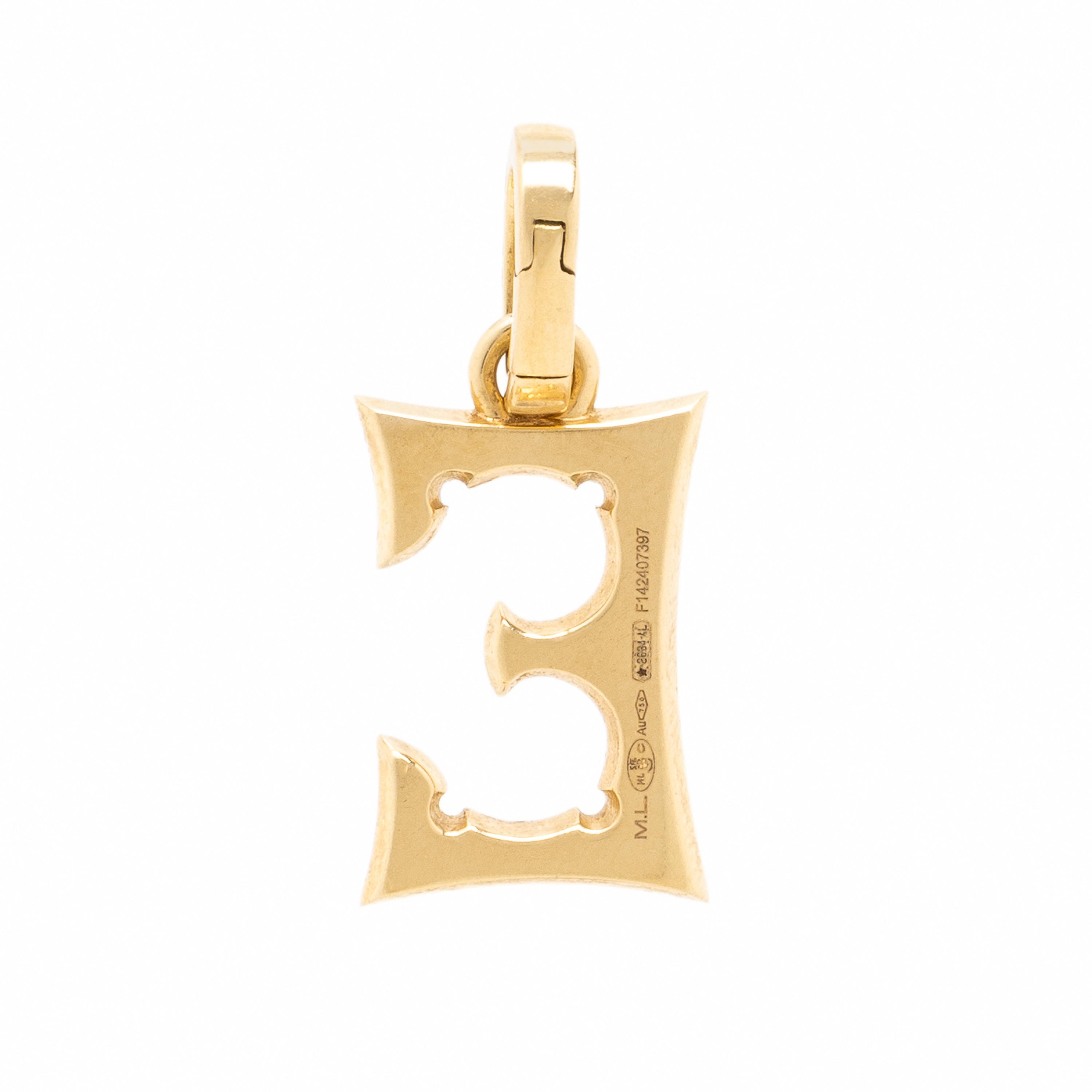 Marie Lichtenberg, Yellow Gold and Diamond 'E' Charm