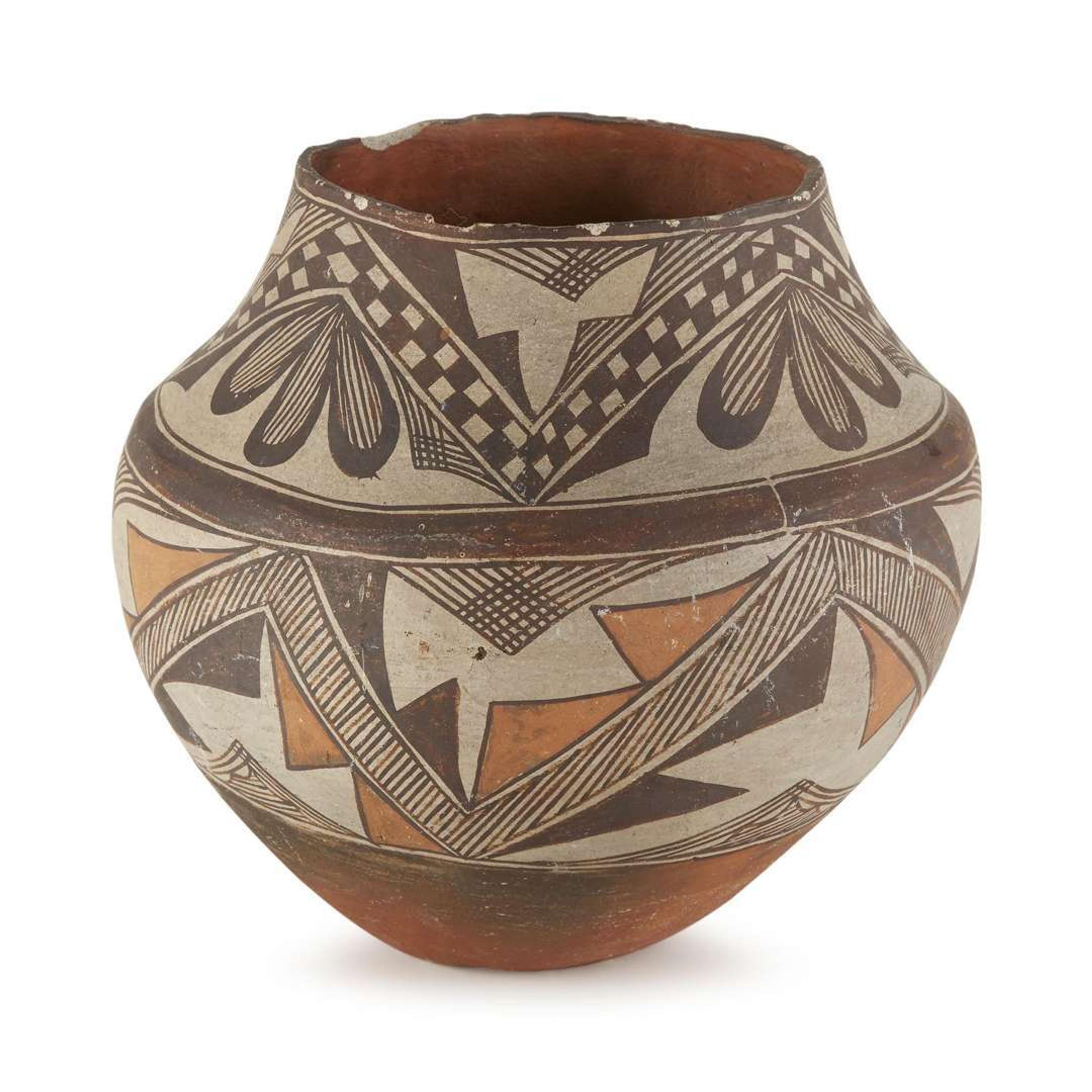 Acoma polychrome pottery olla New Mexico, late 19th/early 20th century