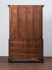 A Chippendale Figured Mahogany Linen Press