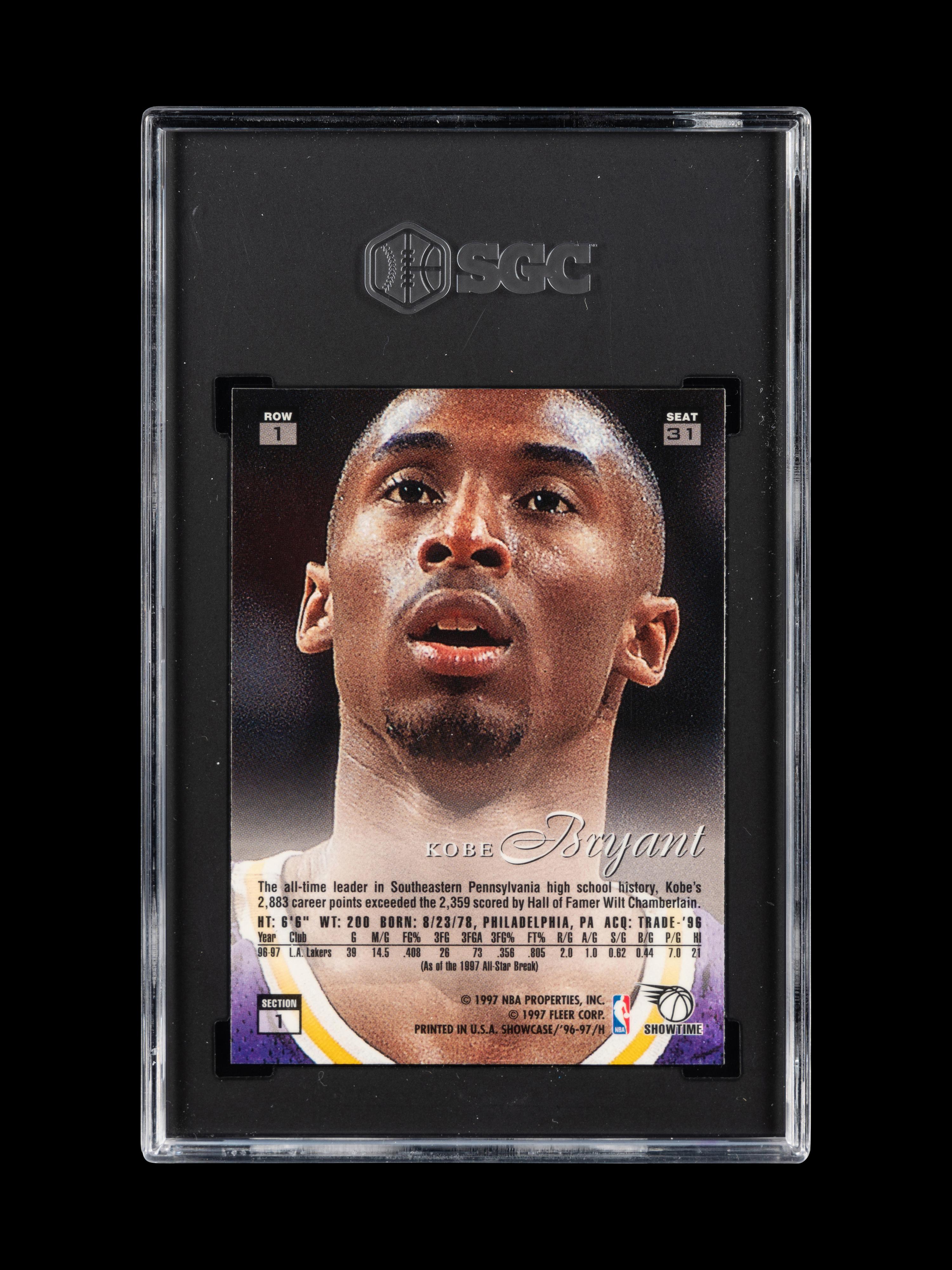 A Group of 1996-97 Flair Kobe Bryant Rookie Basketball Cards,