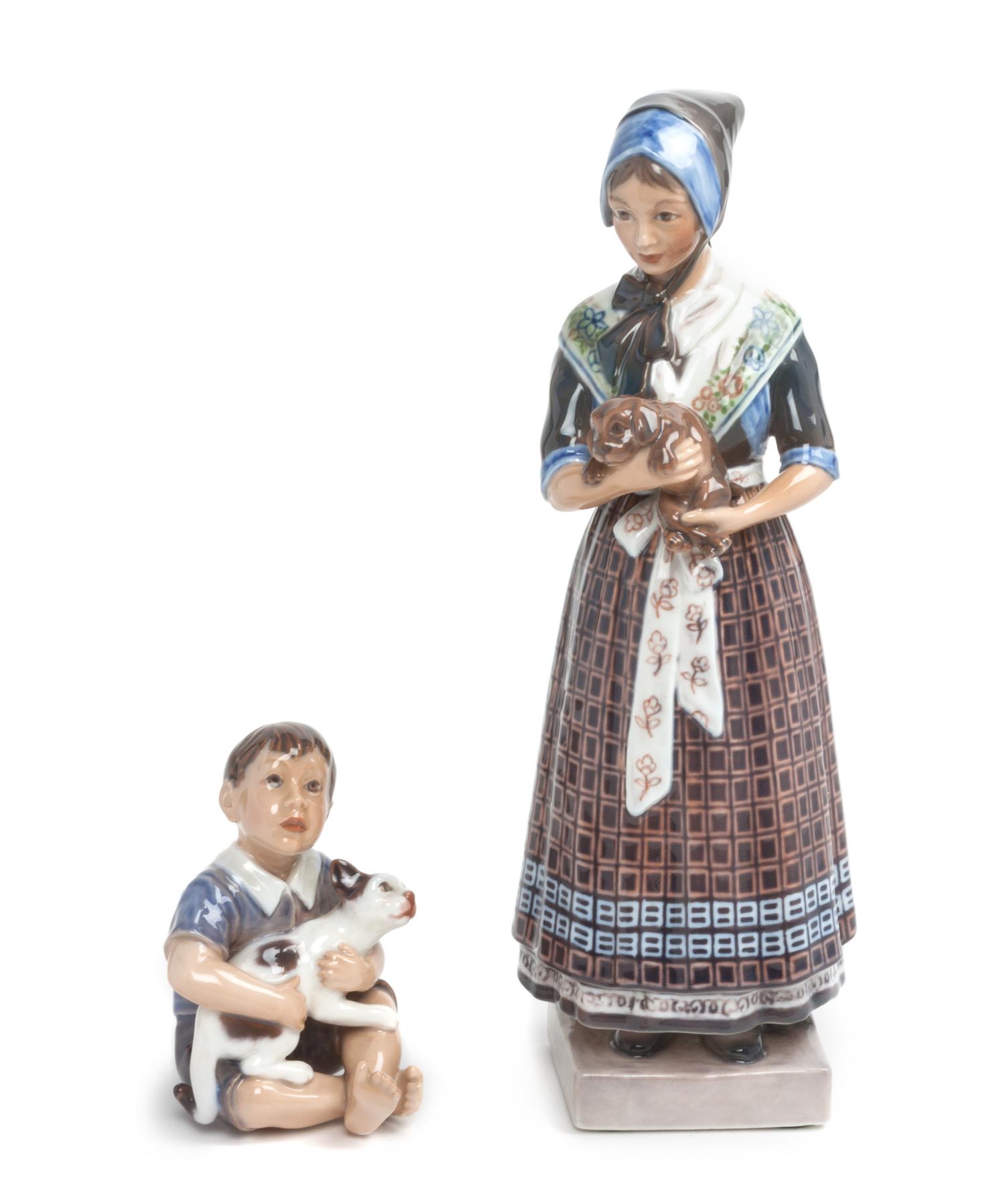 Two Dahl Jensen Copenhagen Figural Groups Height of taller 11 1/4 inches. — 20TH CENTURY