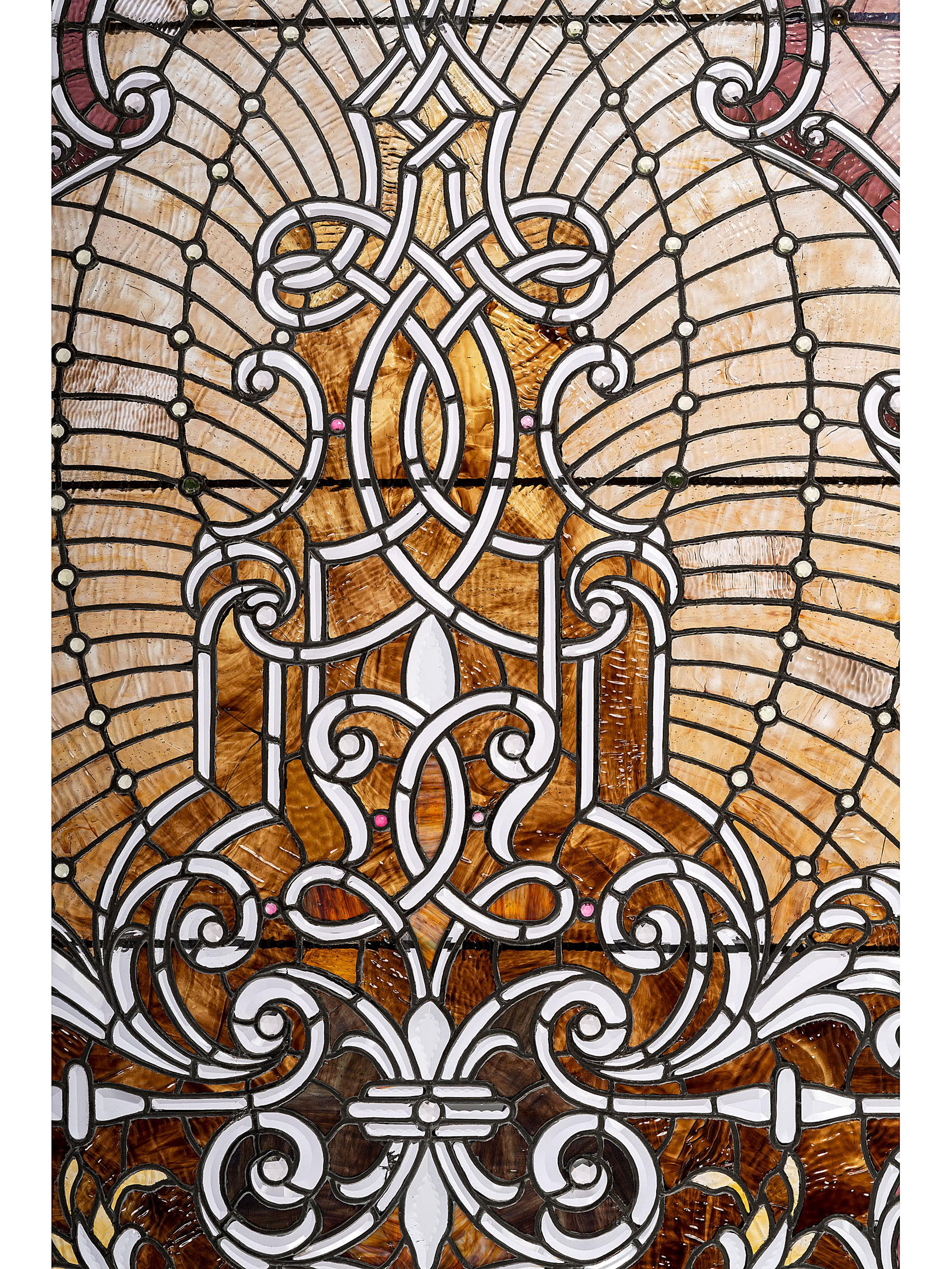 Victorian Leaded Glass Window American stained leaded glass…