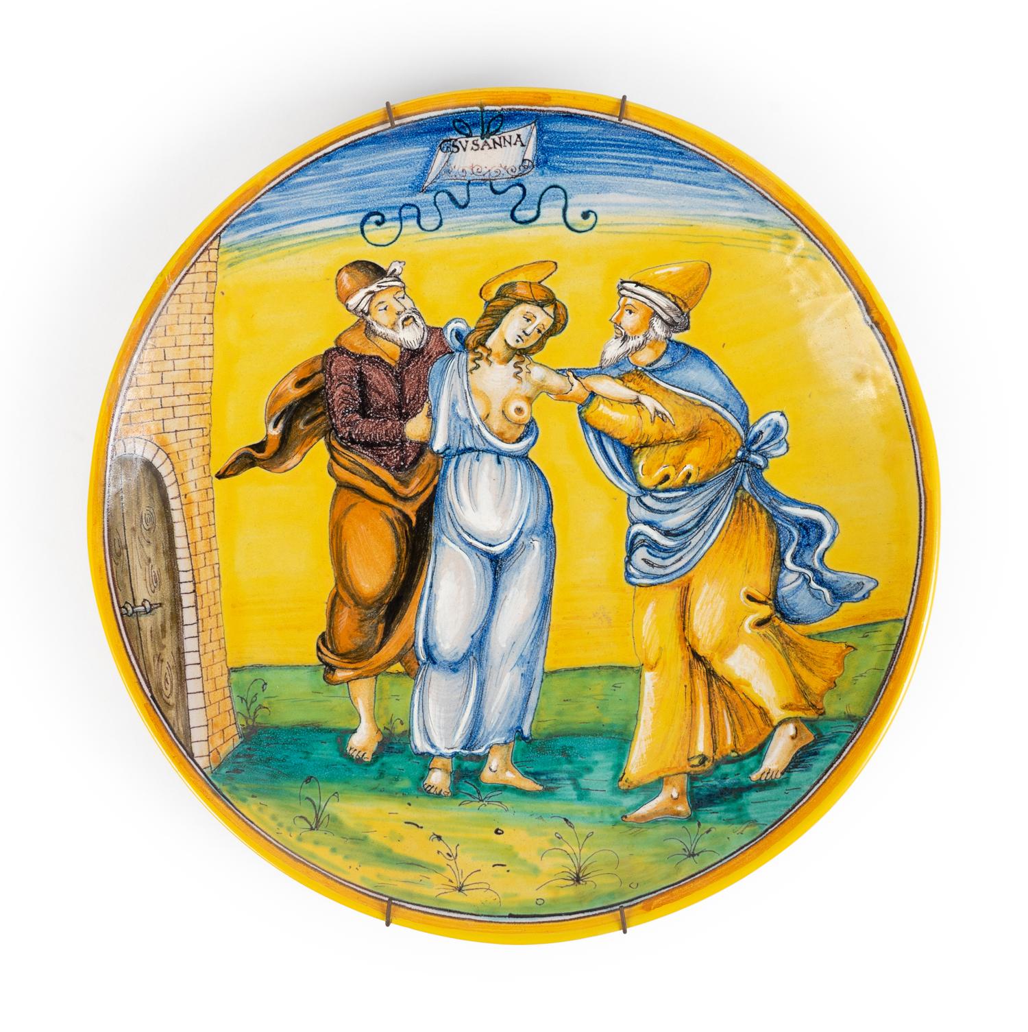 Two Italian Maiolica Chargers — EARLY 20TH CENTURY