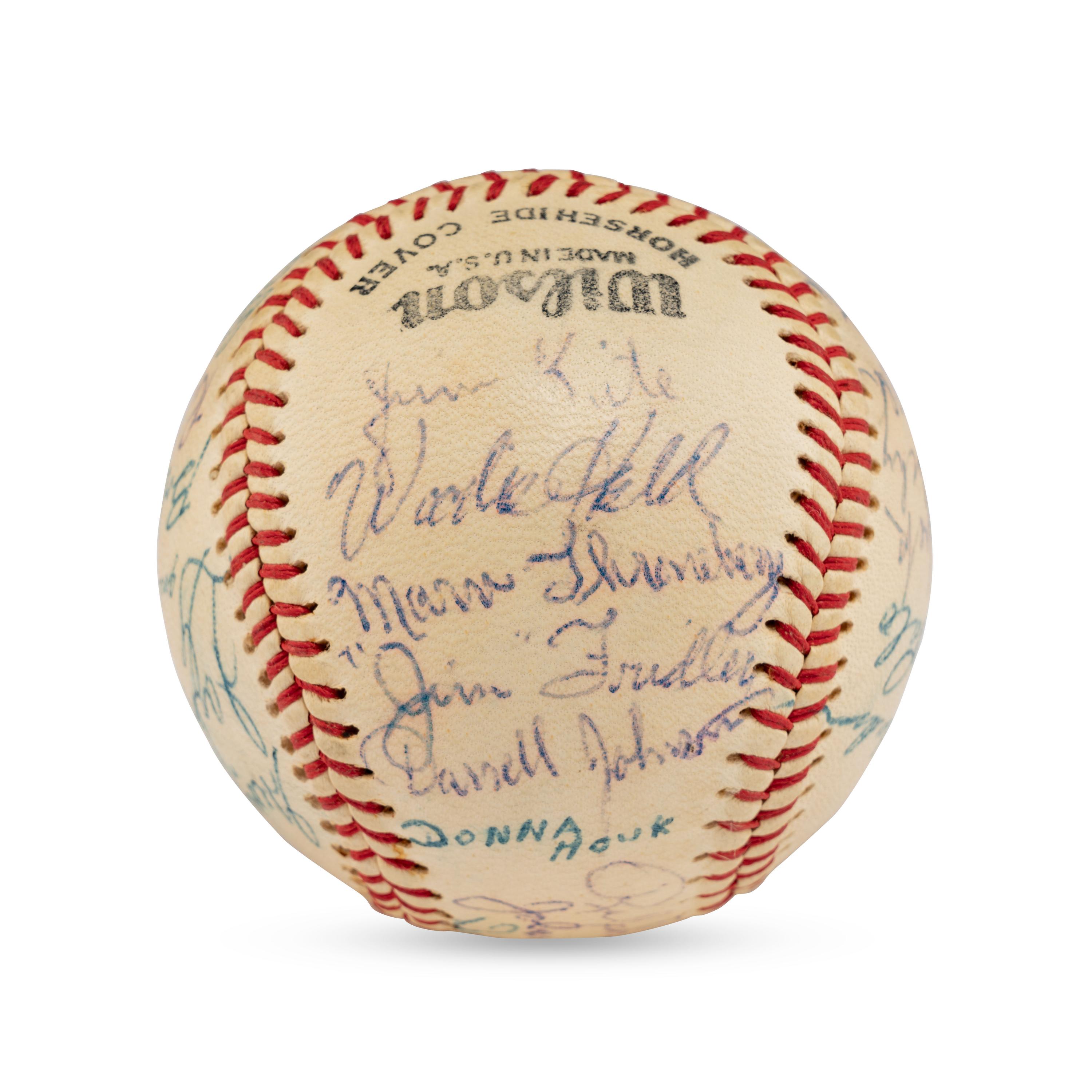 A 1956 Denver Bears Team Signed Autograph Baseball